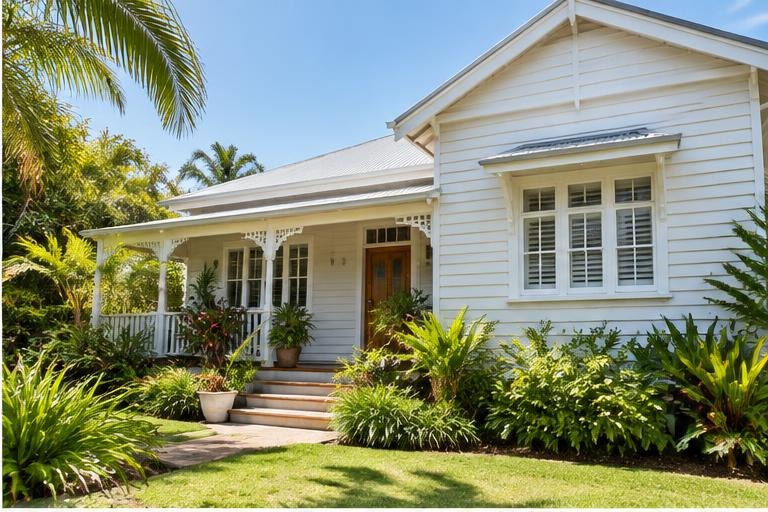 House washing on a Sunshine Coast property